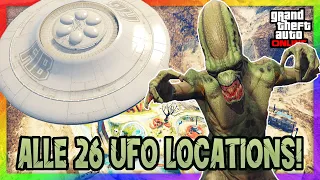 👽 Alle 26 UFO LOCATIONS mit DATUM in GTA ONLINE !! HALLOWEEN SCHATZSUCHEN EVENT !! 👽