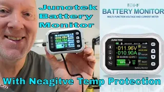 Junctek KH 110/140/160F battery monitor with negative temperature  protection
