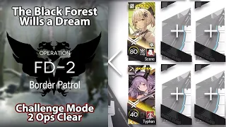 [Arknights] The Black Forest Wills a Dream | FD-2 Challenge Mode (2 Ops Clear, No Limited)