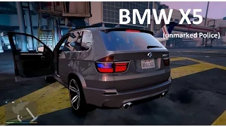 BMW X5 GTA V  UNMARKED POLICE TBC