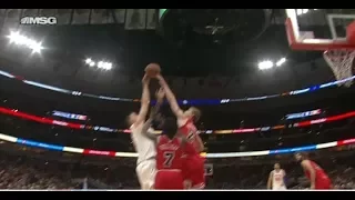 Markkanen Stuffs Porzingis Shot Then Scores | Bulls vs Knicks