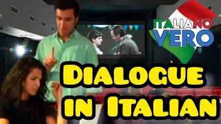 Dialogue for learning Italian with subtitles. Conversation in italian. SUB ITA ENG