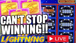 🛑 JACKPOT AFTER JACKPOT LIVE! Nonstop WINNING ON LIGHTNING LINK Slot Machine $125 Bets!!