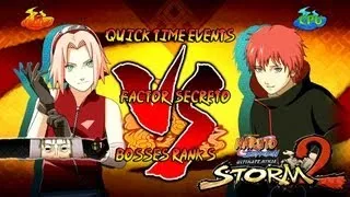 Naruto Ultimate Ninja Storm 2 1080p Boss 3 Sasori Rank S | Chiyo Sakura vs Sasori Factor Secreto