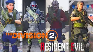 The Division 2 x Resident Evil Crossover Event Skins Showcase
