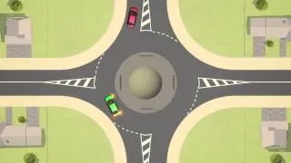 Vic Roads - Road Rules (1) - Giving Way At A Roundabout