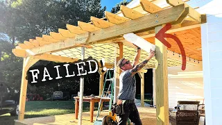 I SCREWED UP! Fixing my 5 day pergola build.