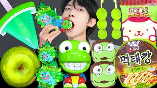 ASMR ICE CREAM DESSERT PORORO JELLY RECIPE PARTY 직접 만든 편의점 디저트 뽀로로 꿀젤리 먹방 MUKBANG EATING SOUNDS