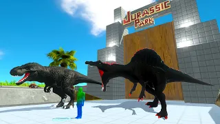 FPS AVATAR + DARK DINOSAUR RESCUE MISSION - Animal Revolt Battle Simulator