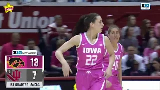 Iowa star Caitlin Clark's huge 35-point night not enough for Hawkeyes as they fall late to Hoosiers