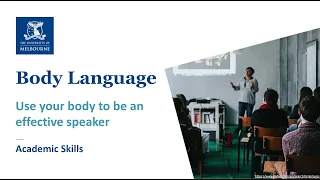 Presenting effectively - Body Language