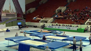 Spain 1 (ESP) W - 2018 Trampoline Worlds, St. Petersburg (RUS) - Qualification Synchro R1