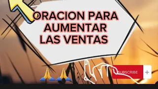 #oracion  PARA AUMENTAR LAS #ventas