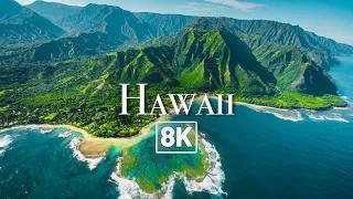 🤯 [ 8K ] WONDERS OF HAWAII in 8K by DRONE (8K Ultra HD)(8K Drone Video)(Relaxing Music)