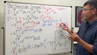 the answer to the Gaussian integral! (integral of e^(-x^2) from -inf to inf)