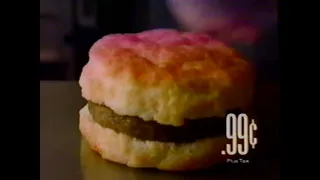 Hardees (1993) Television Commercial - Breakfast