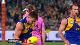 Luke Shuey Kicks A Goal After The Siren To Beat The Power In Extra Time