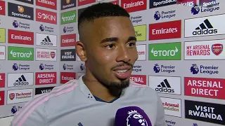 Arsenal vs Leicester City 4-2 Gabriel Jesus Interview