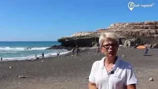 Interview am Strand von Ajuy auf Fuerteventura