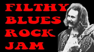 Filthy Boomer Blues Rock Jam | Guitar Play Along Backing Track in E Minor