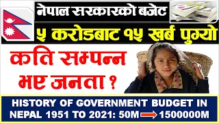 नेपालको बजेट इतिहास |Annual Budget History of Nepal |कति सम्पन्न भए नेपाली |NEPAL UPDATE|