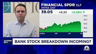 Large-cap financials face some risk to the downside, similar to the regionals, says BTIG's Krinsky