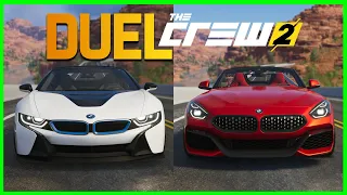 DUEL THE CREW 2 - BMW i8 ROADSTER VS BMW Z4 M40i