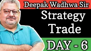 Deepak Wadhwa Sir Options Strategy Trade Day - 6 @DeepakWadhwa.OFFICIAL @TraderDeepa