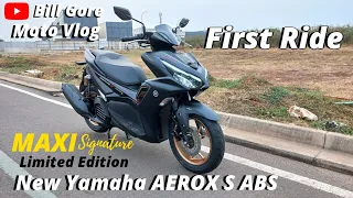 NEW YAMAHA AEROX S ABS 2023 MATT BLACK Maxi Signature Limited Edition ‼️