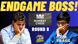 IBANG LEVEL! PARANG BULAG LANG! Carlsen vs Pragg! Norway Chess 2024 Round 8