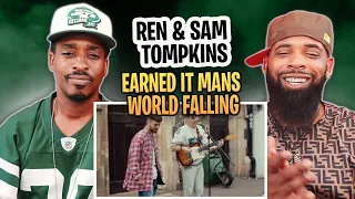 AMERICAN RAPPER EACTS TO-Ren & Sam Tompkins - Earned it /Mans World / Falling