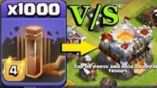 Level 11 Townhall Vs 500 Max Earthquake Spell | COC Private Server | Clash Of Clans 2017