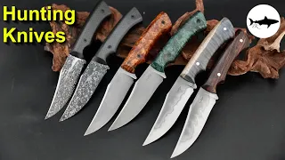 Making a batch of hunting knives for Blade show