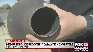 Mesquite police recover 17 stolen catalytic converters; 3 arrested