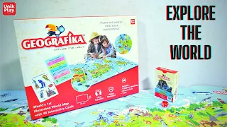 Geografika World Map Educational Game for KIDS | Children World Map Educational Game | UNIK PLAY