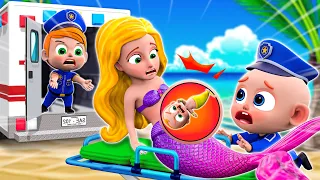 Baby Police vs Pregnant Mermaid 👮‍♂️✨🧜‍♀️ | Baby Police Song 🚨 | NEW ✨ Nursery Rhymes For Kids