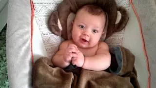 CUTEST 3 months old EVER cooing and smiling at Mommy!
