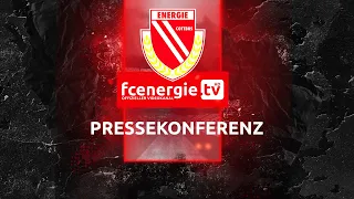 FC Energie Cottbus | Pressekonferenz vor dem DFB-Pokal-Spiel gegen den SC Paderborn