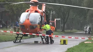 Rettungshubschrauber konnte durch Defekt nicht starten in Bonn am 18.08.19 + O-Ton