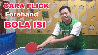 cara mudah melakukan flick bola isi tenis meja 2021