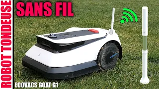 robot tondeuse ECOVACS GOAT G1 20V 5200 mAh sans fil périphérique connecté wireless lawn mower robot