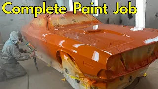 Complete Paint Job on a 1970 Dodge Challenger R/T!