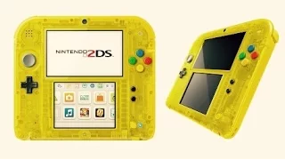 The Nintendo 2ds special edition transparent model Gold/Yellow