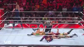 Raquel Rodriguez aliyah vs Damage CTRL wwe women's tag team championship match raw 9/12/22