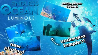 Endless Ocean Luminous NEWS🤯🌊 Extinct Creatures, Singleplayer, + Undersea TEMPLES?!