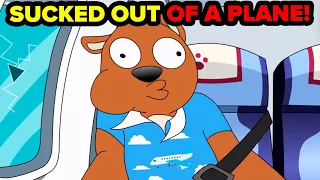 What if You Fell Out out an Airplane Window? Funny Educational Cartoons