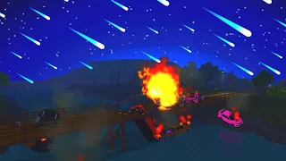 HUGE METEOR SHOWER HITS RIVER CITY... *BRIDGE COLLAPSES AND GETS HIT* ER:LC Roblox Roleplay