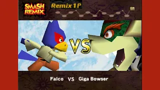 Smash Remix | Remix 1P Gameplay (#15) Falco