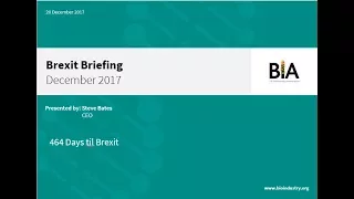 BIA Brexit Briefing Webinar- December