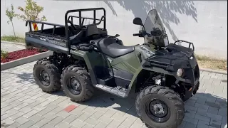 Polaris Sportsman 570 Big Boss 6x6 Walk Around & Cold Start